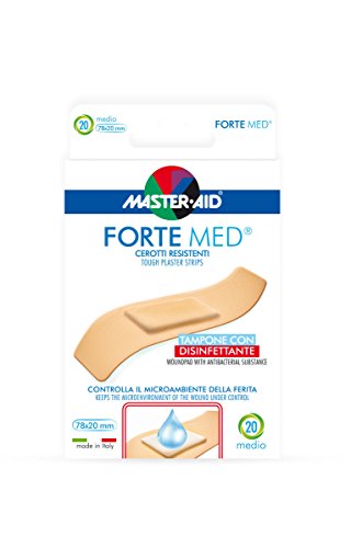 Master - Aid Forte Med Cerotti: recensione. Non comprarli se cerchi cerotti non resistenti o senza tampone disinfettante.