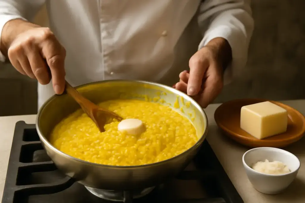 Risotto alla milanese: svelata la tecnica per ottenere una mantecatura sempre perfetta