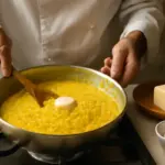 Risotto alla milanese: svelata la tecnica per ottenere una mantecatura sempre perfetta
