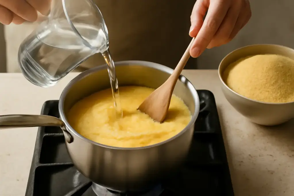 Come evitare che la polenta si attacchi alla pentola: svelata la giusta proporzione tra acqua e farina