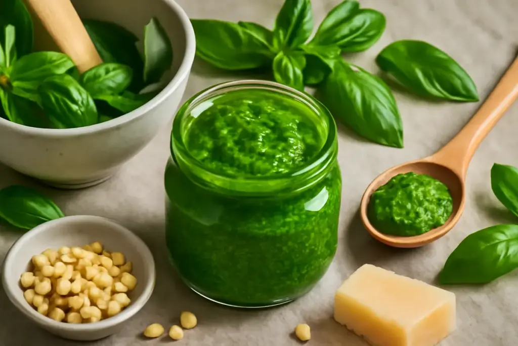 Pesto genovese davvero verde brillante: scopri il metodo che mantiene colori e profumi