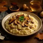 Risotto ai funghi cremoso: l’abbinamento segreto che ne esalta il profumo autunnale