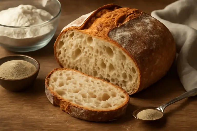 Pane rustico con lievito istantaneo: la tecnica veloce che regala alveolatura sorprendente